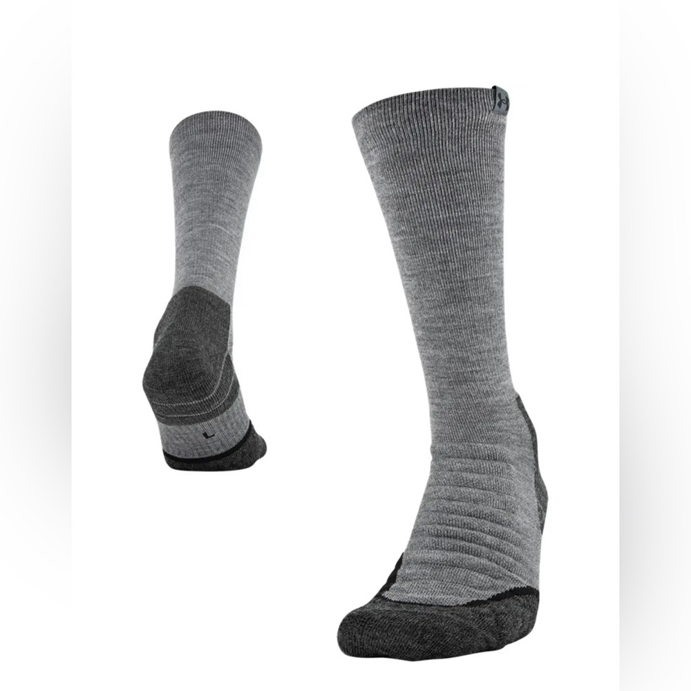 UNDER ARMOUR UA Hitch All Season Wool Blend Boot Gray Socks Men 4-8 Women 6-9